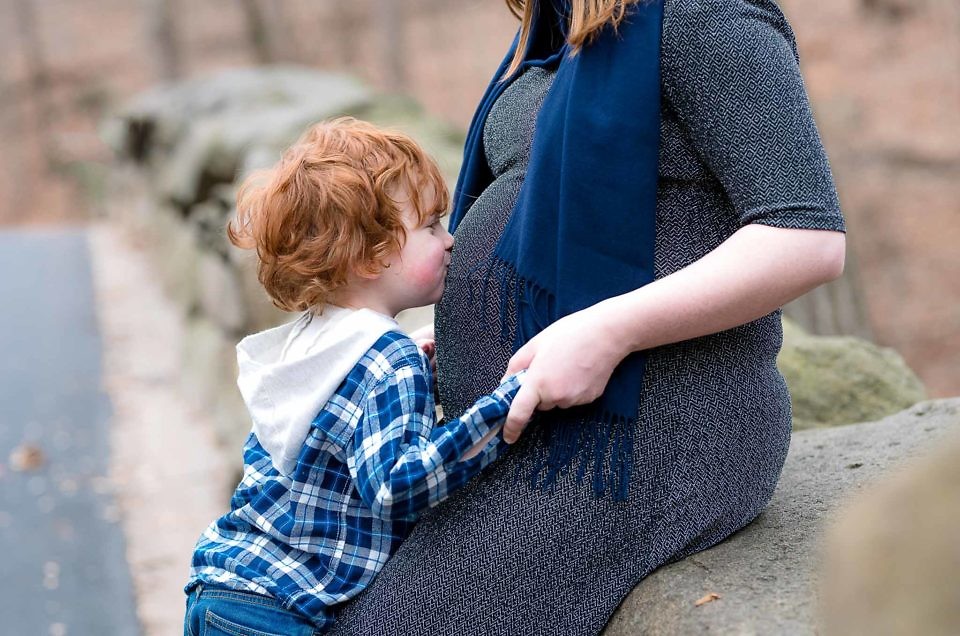Maternity Session Photographer in Washington DC | B Family at Rock Creek Park’s Boulder Bridge
