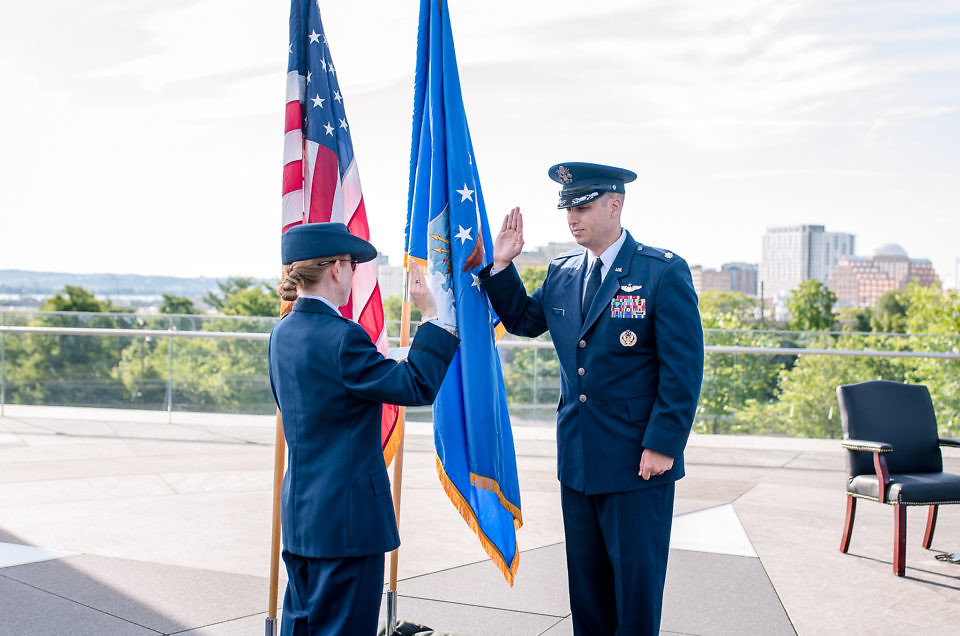 Air Force Promotion at Air Force Memorial | Bill’s Promotion