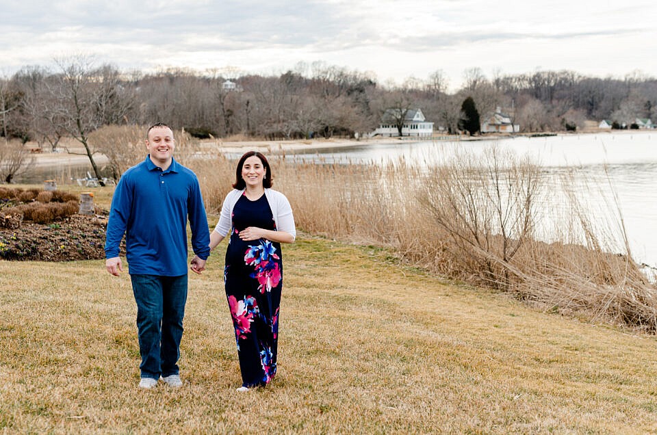 Maternity Session at Herrington Harbour | The P Family